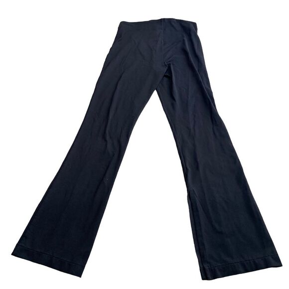 Athleta Women‎ S Petite Black Pleated Split Hem Flare Pant - Picture 4 of 6